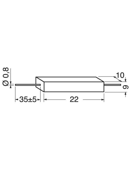 Keramischer Widerstand 5W
