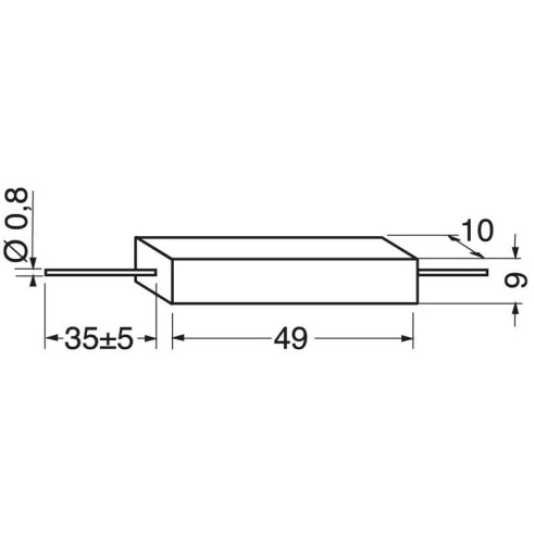 Ceramic resistance 10W