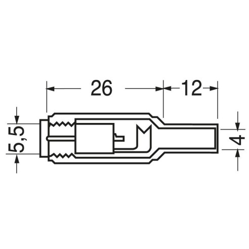 Bipolar power plug with cable guide -...