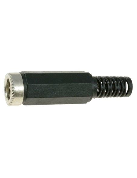 Bipolarer Netzstecker mit Kabelführung - 5.5x2.5mm