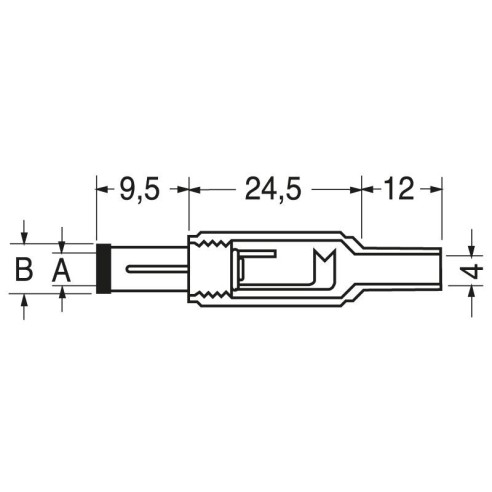 Two-pole power plug with cable guide...