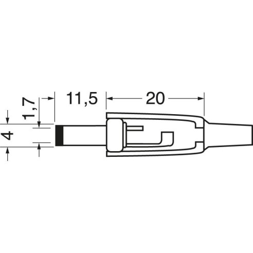 Two-pole power socket with cable...
