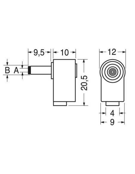 Prise d'angle bipolaire - 4.75x1.7mm