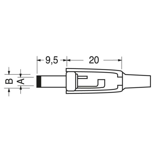 Two-pole power socket with cable...