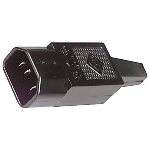 VDE C14 three-pin power plug