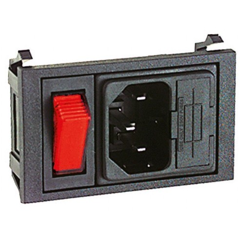 Dreipoliger VDE C14-Netzstecker für...