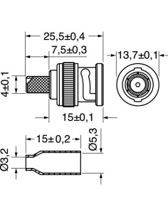 BNC-stekker UG88/174 krimp... 2
