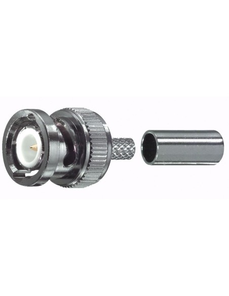 BNC UG88/174 krimpplug voor RG174 en MINICOAX 2,9mm kabel