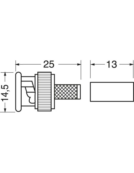 BNC UG1785 krimpplug voor RG58 kabel