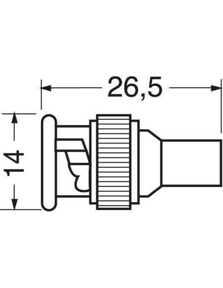 BNC crimp plug for RG59 cable