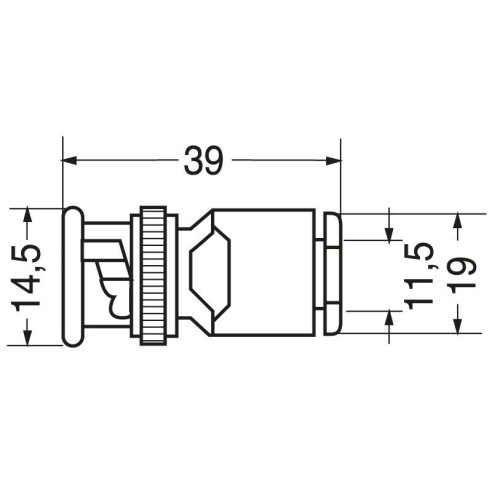 BNC UG959/U Lötstecker für RG213 Kabel