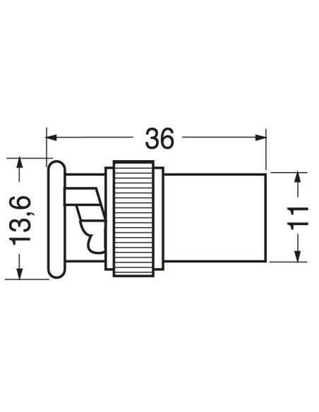 Schroefbare BNC-stekker voor RG59/U-kabel