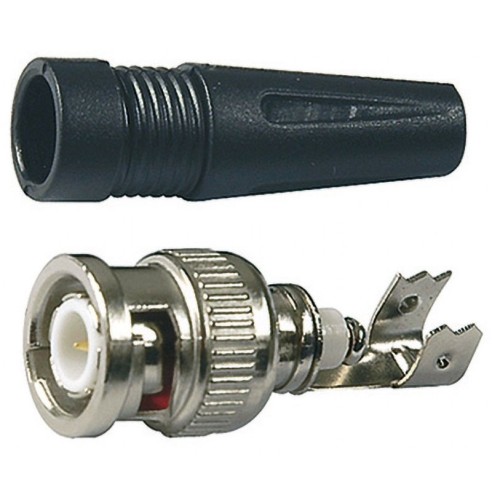 BNC-Lötstecker mit Kabelführung für...