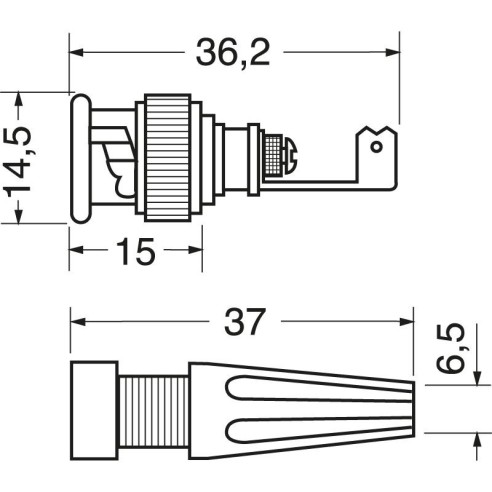 BNC solder plug with cable guide for...