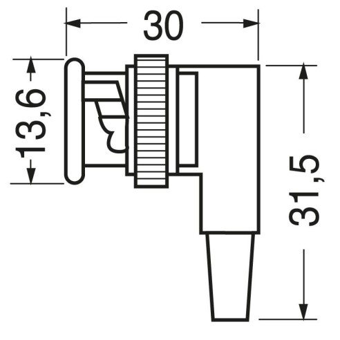 Gewinkelter BNC-Stecker mit...