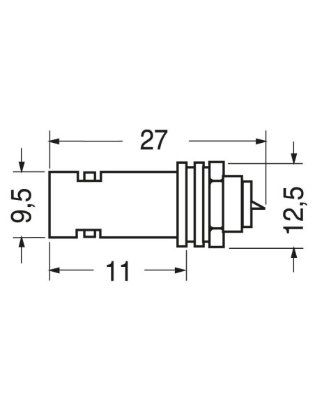 BNC UG1094 soldeerplaathouder voor RG58 kabel