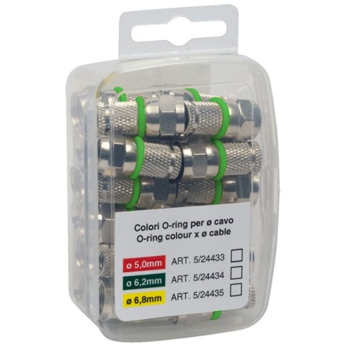 Set of 25 screw-in F-pins with double...