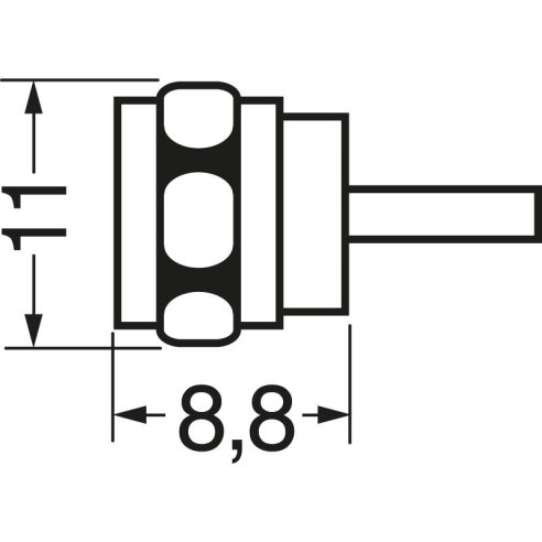 F-Stecker mit Dummy-Last