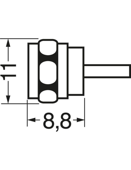F-Stecker mit Dummy-Last