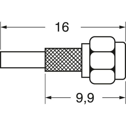 Fiche à sertir SMA pour câble RG58/U