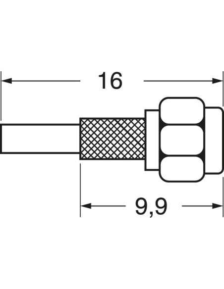 SMA krimpplug voor RG58/U kabel