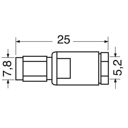 SMA solder plug for RG58/U cable
