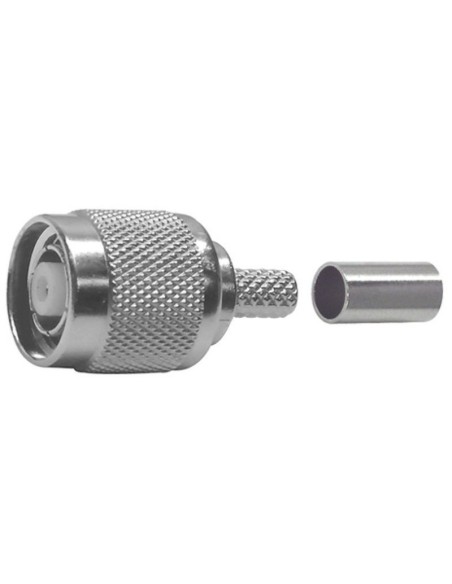 TNC reverse crimp plug for RG58 cable