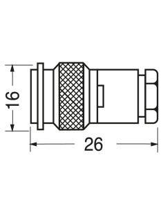 TNC solder plug for RG58... 2