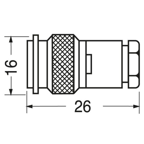 TNC solder plug for RG58 and RG223/U...