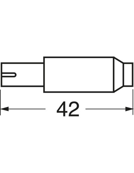 TV aerial socket with screw fixing Ø9.5mm