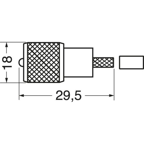 Fiche à sertir UHF PL259 pour câble...