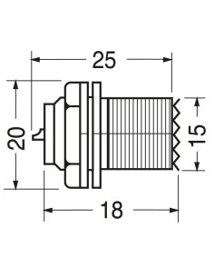 UHF SOT239 panel-mounted... 2