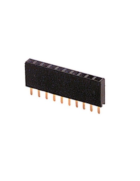 10-pin female strip connector - H: 8.3mm
