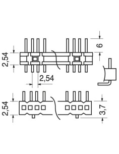 Conector de tira acodada... 2