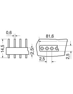 40-pin male strip connector... 2