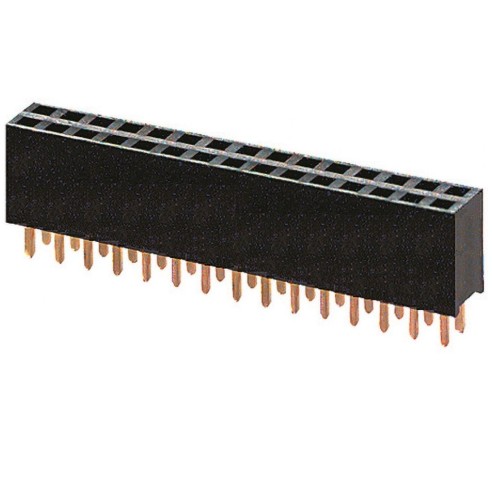 15+15-pole double row female strip...