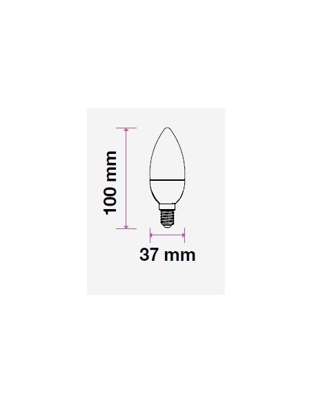 V-TAC VT-2214 E14 3.5W LED Candle Bulb with Remote Control RGB