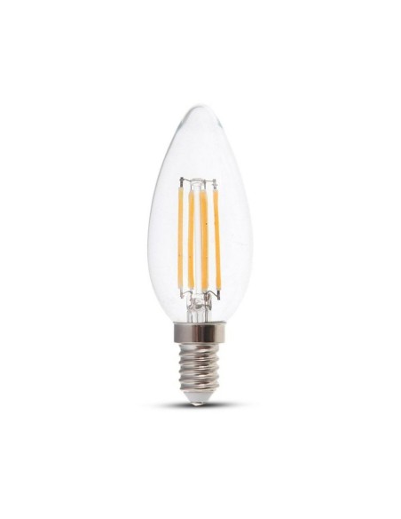 V-TAC PRO VT-254 272 LED Bulb E14 4W Filament Candle 2700K Samsung Chip