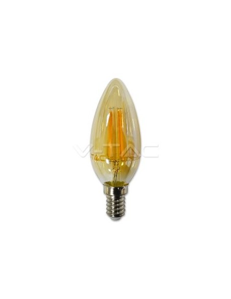 V-TAC VT-1982 4462 LED Bulb E14 4W Candle Filament Amber 2200K