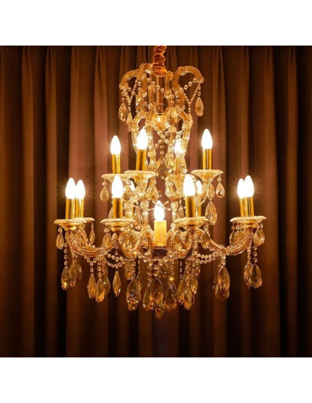 V-TAC VT-1955 7113 LED Bulb E14 4W Candle Filament Amber 2200K