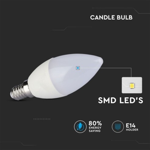 V-TAC VT-1818 LED Bulb E14 4W Candela