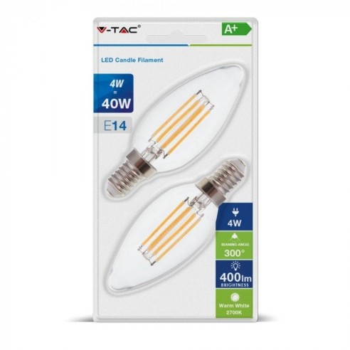 V-TAC VT-2174 7365 Blister of 2 LED...