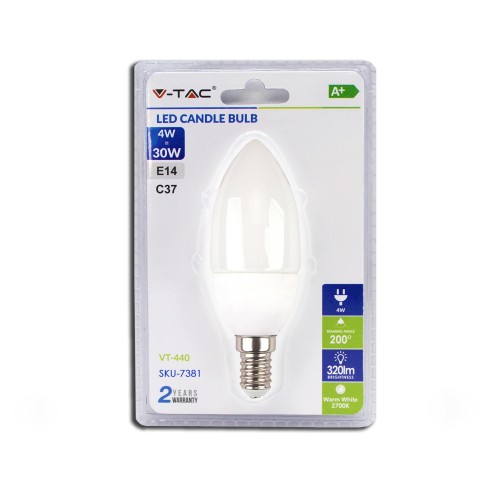 V-TAC VT-440 LED Blister Bulb E14 4W...