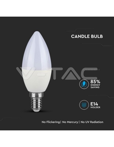 V-TAC PRO VT-255 Lampadina LED E14 4,5W Candela Chip Samsung