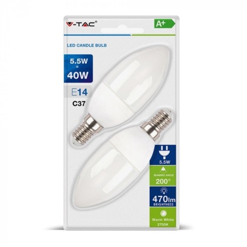 V-TAC VT-2106 Blister of 2 LED bulbs...