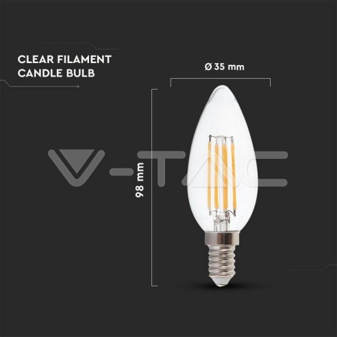V-TAC VT-2327 Lampadina LED E14 6W...