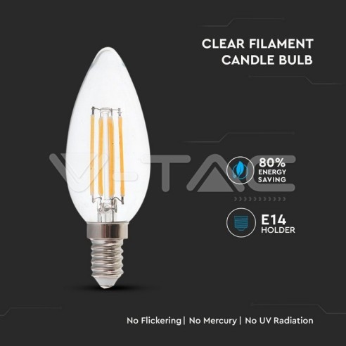 V-TAC VT-2327 LED-Glühbirne E14 6W...