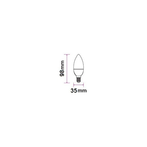 V-TAC VT-2327 LED Gloeilamp E14 6W...