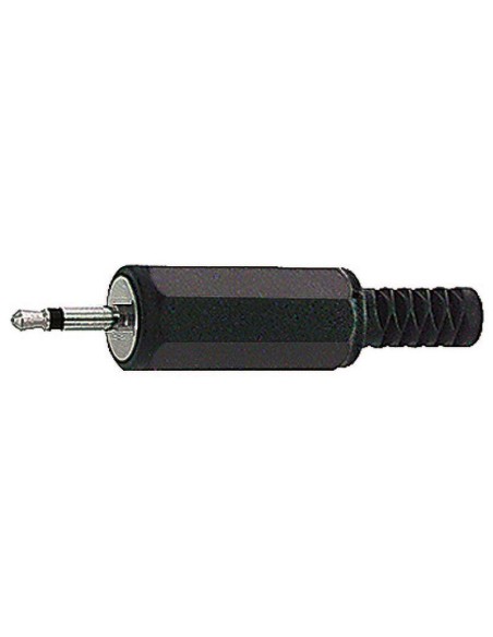 2,5 mm 2-polige jackplug met kabelgeleider