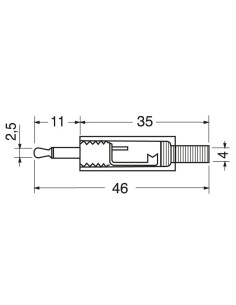 2,5 mm 2-polige jackplug... 2